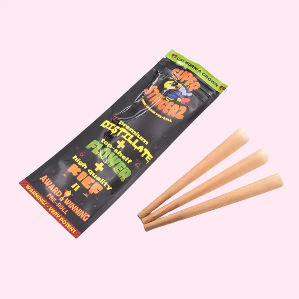 Custom Printed 2.5x6” Pre Roll Mylar Bags